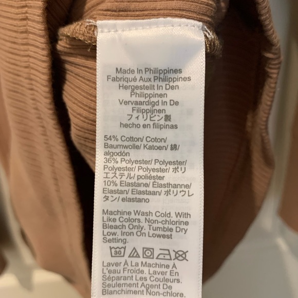 JCrew Ribbed stretch-cotton mockneck top - Picture 4 of 6